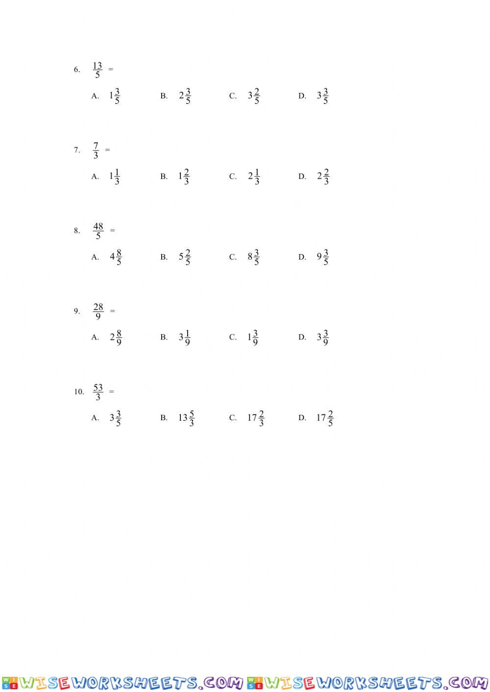 worksheet