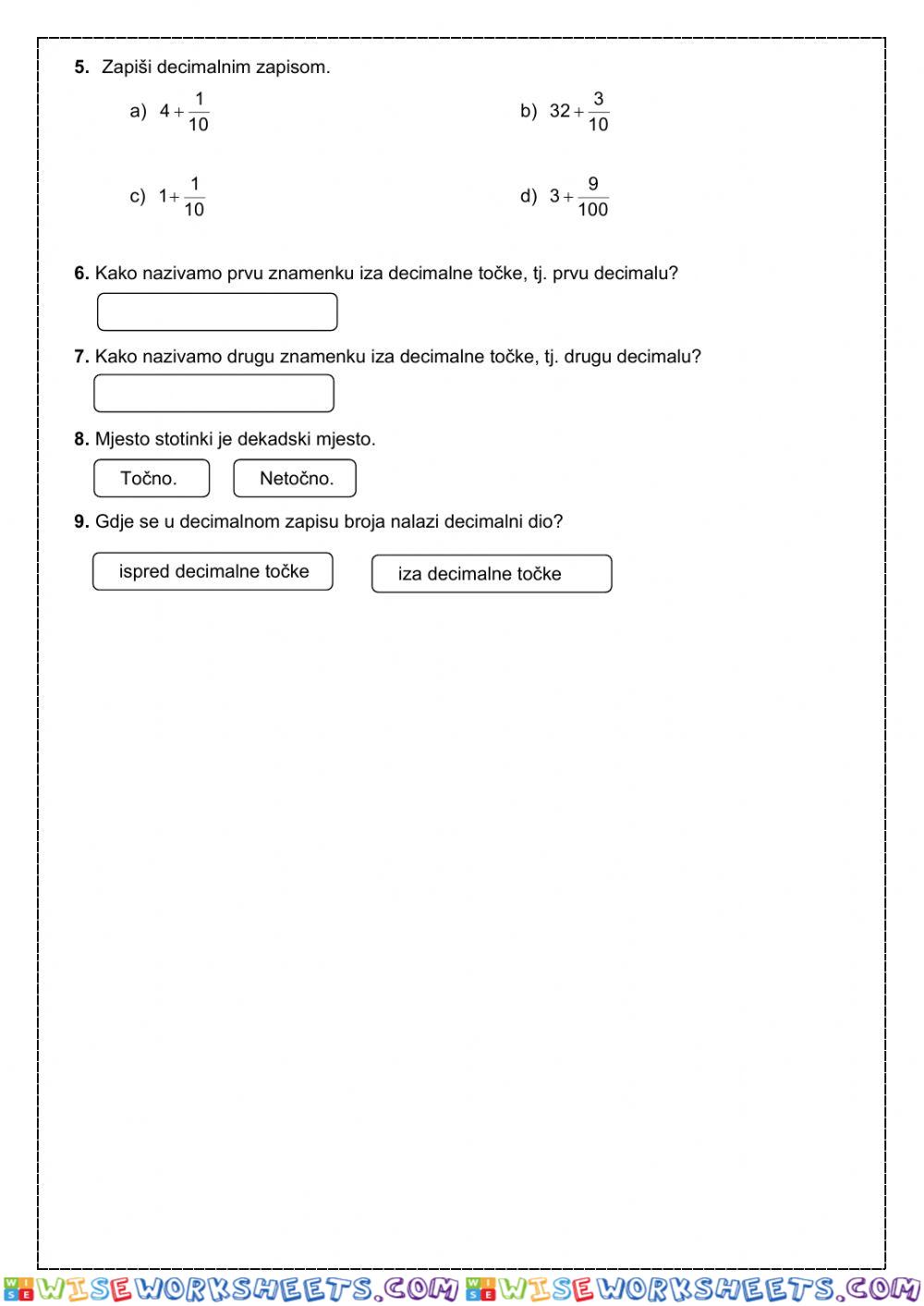 worksheet