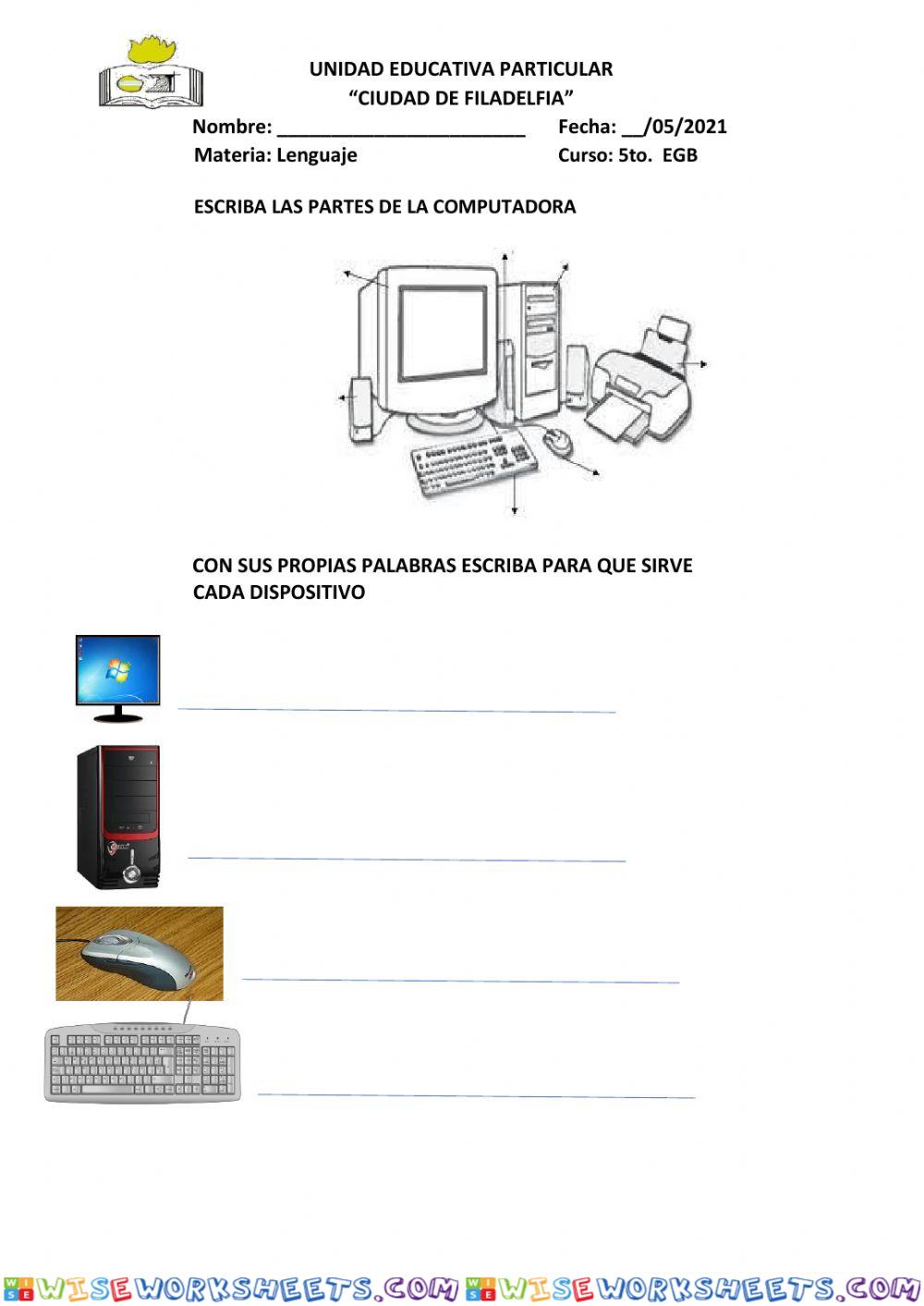 Partes de la computadora