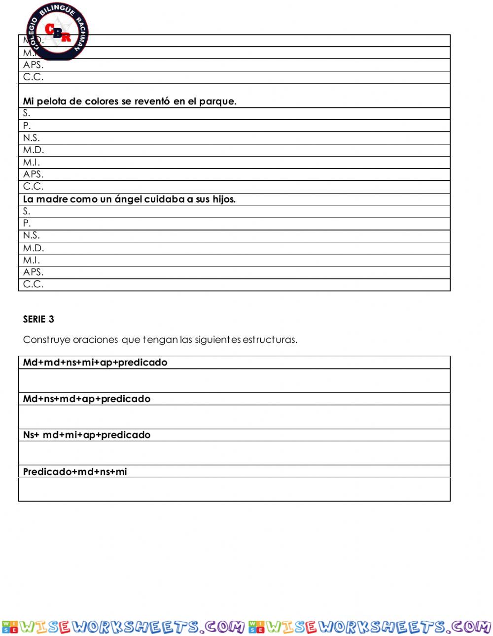 worksheet