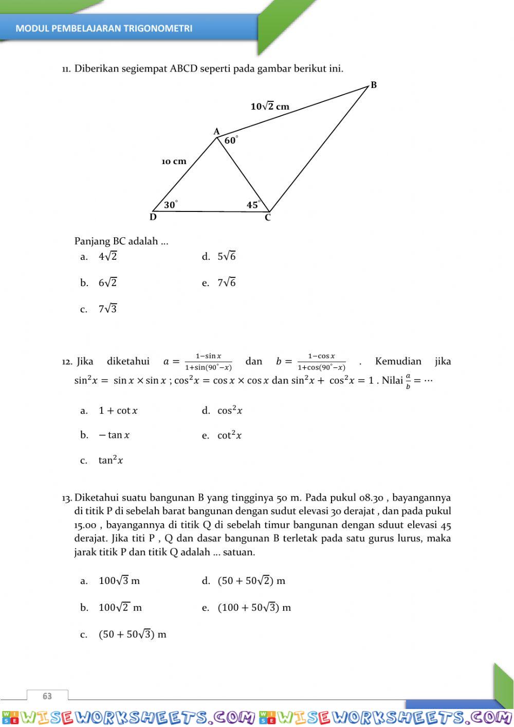 worksheet