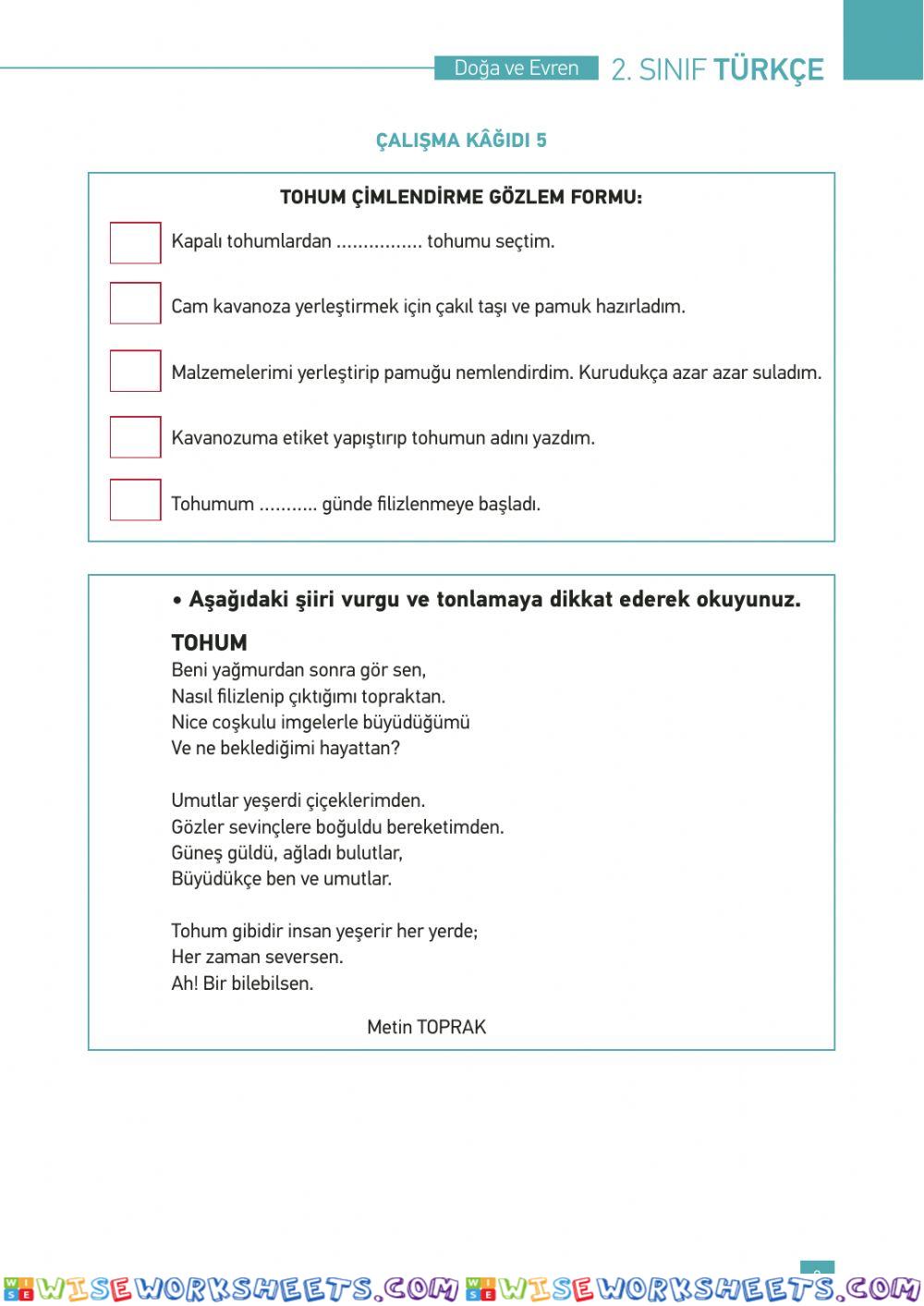 worksheet