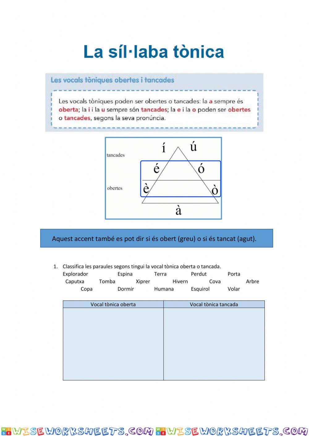 worksheet