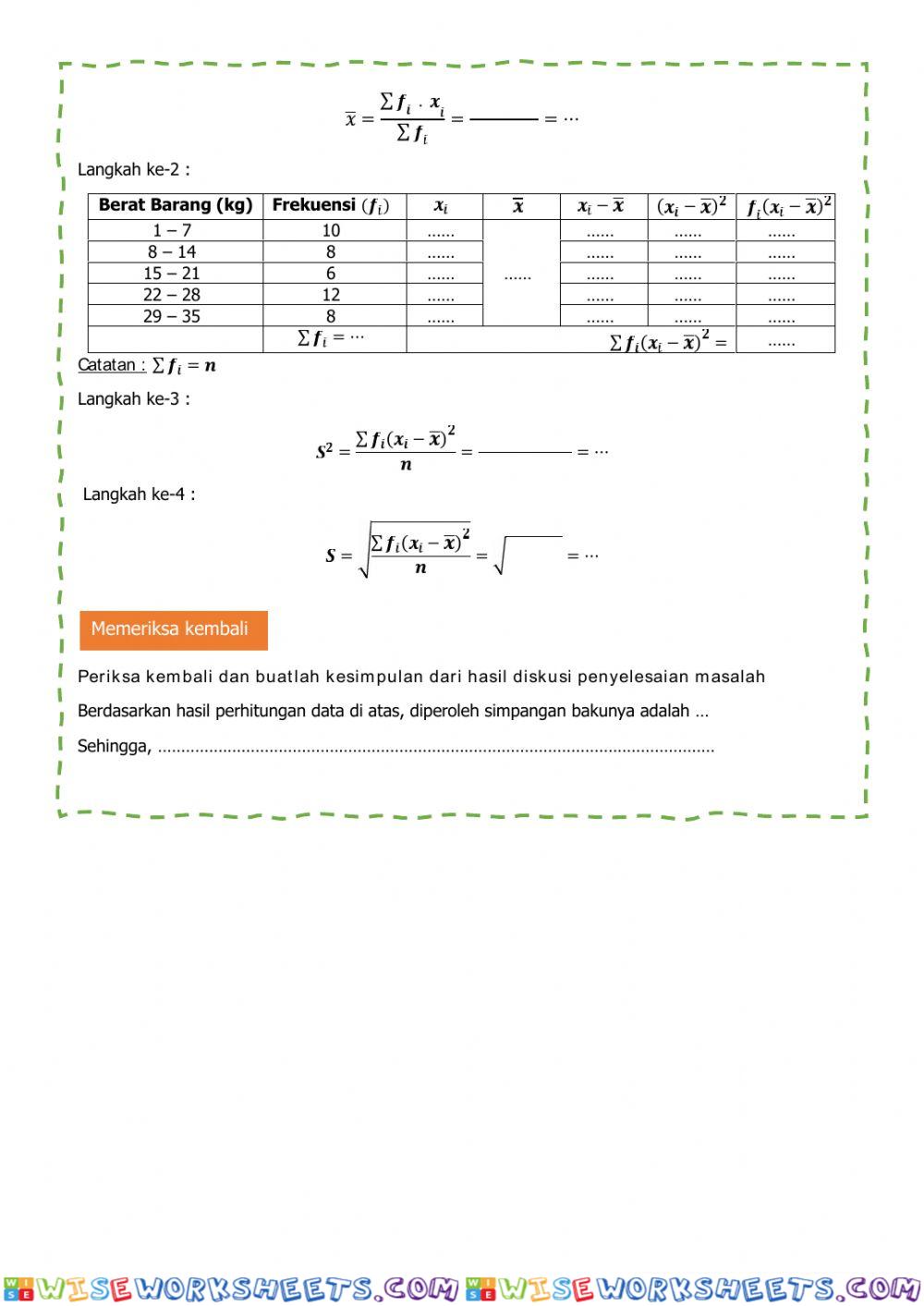 worksheet