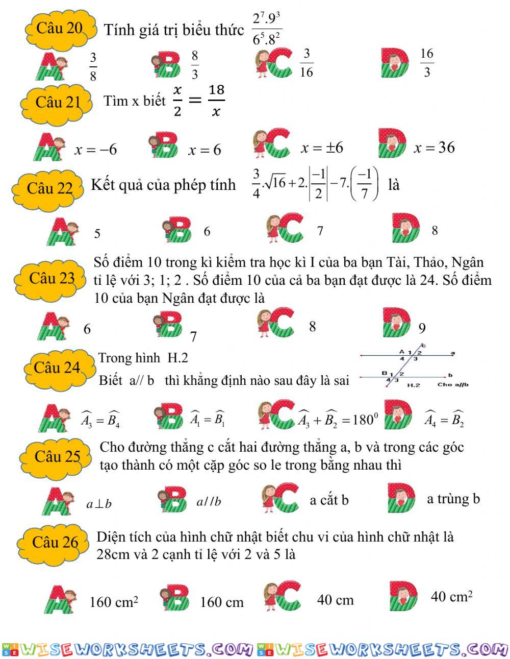 worksheet