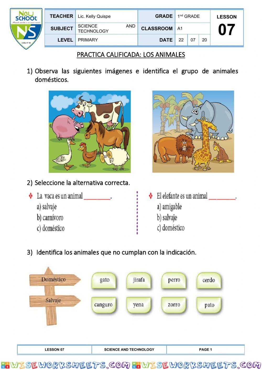 Los animales