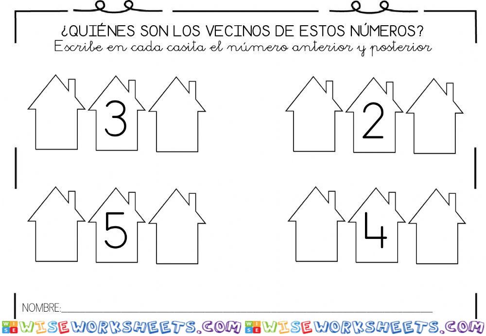 Los vecinos de los números