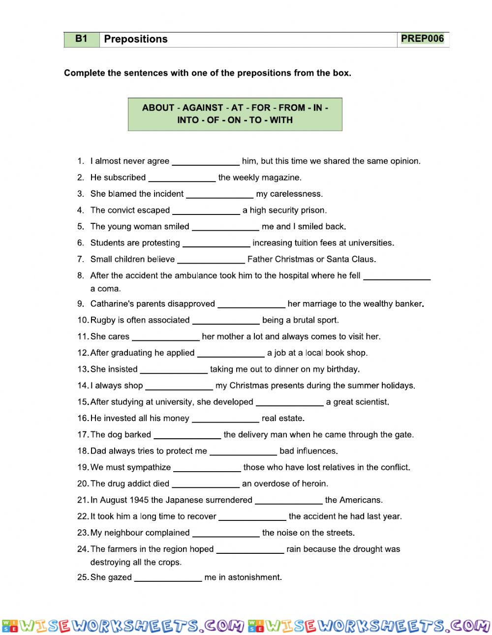 worksheet