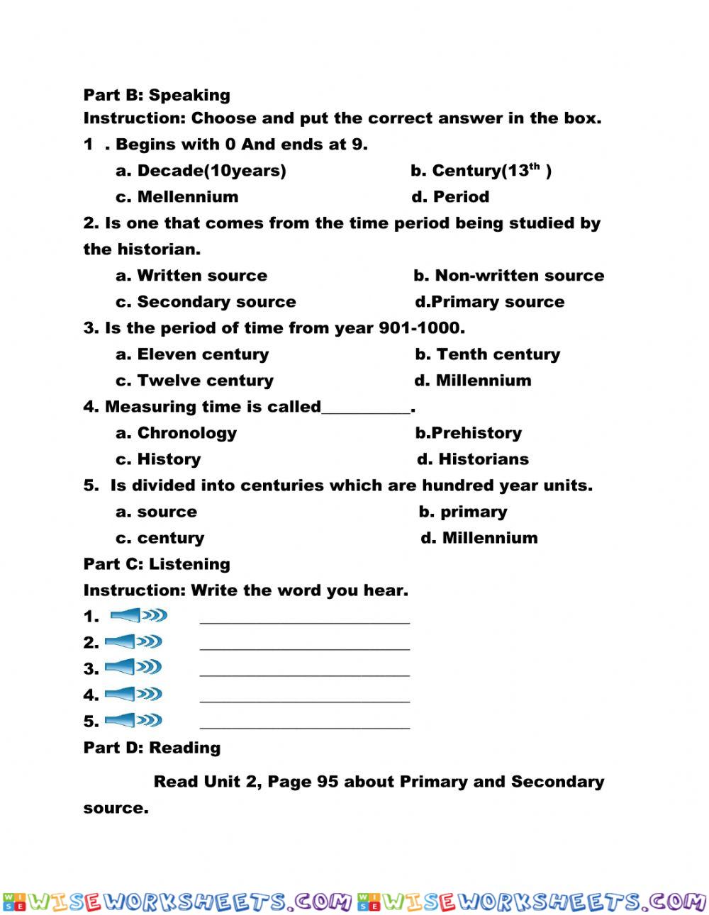 Grade P.A. TEST