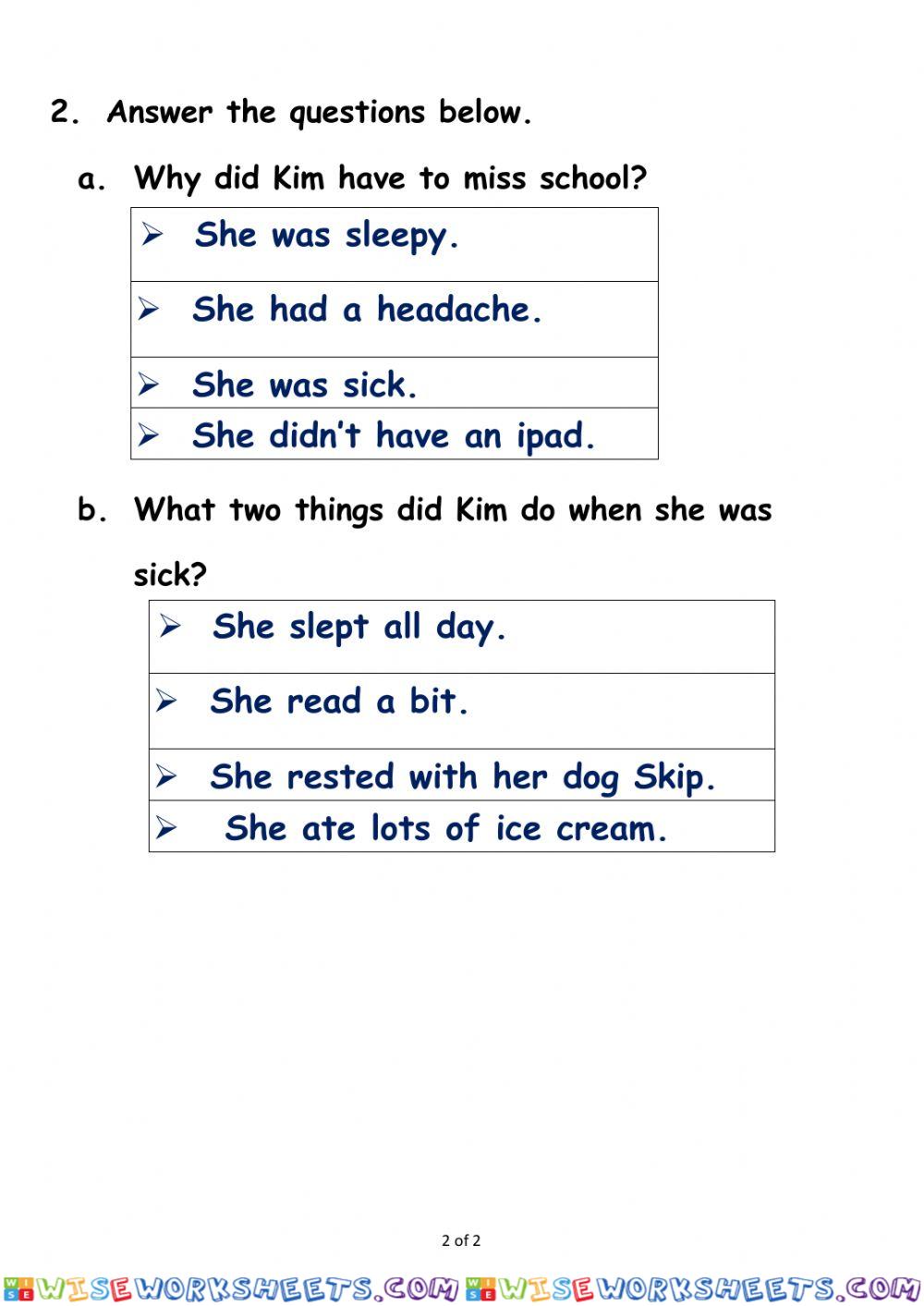worksheet
