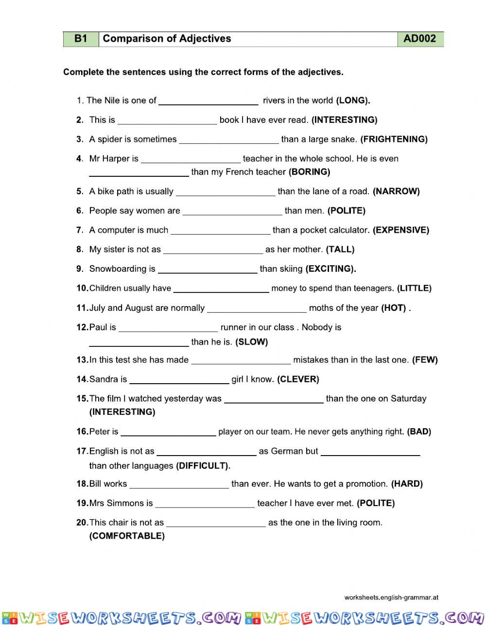 worksheet