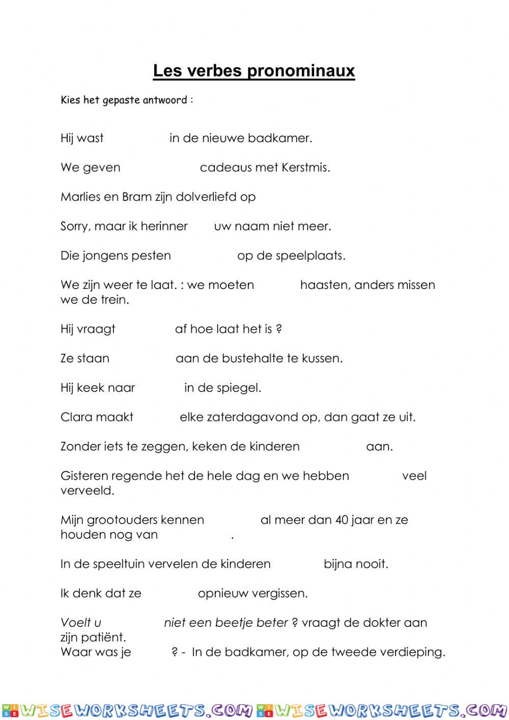 worksheet