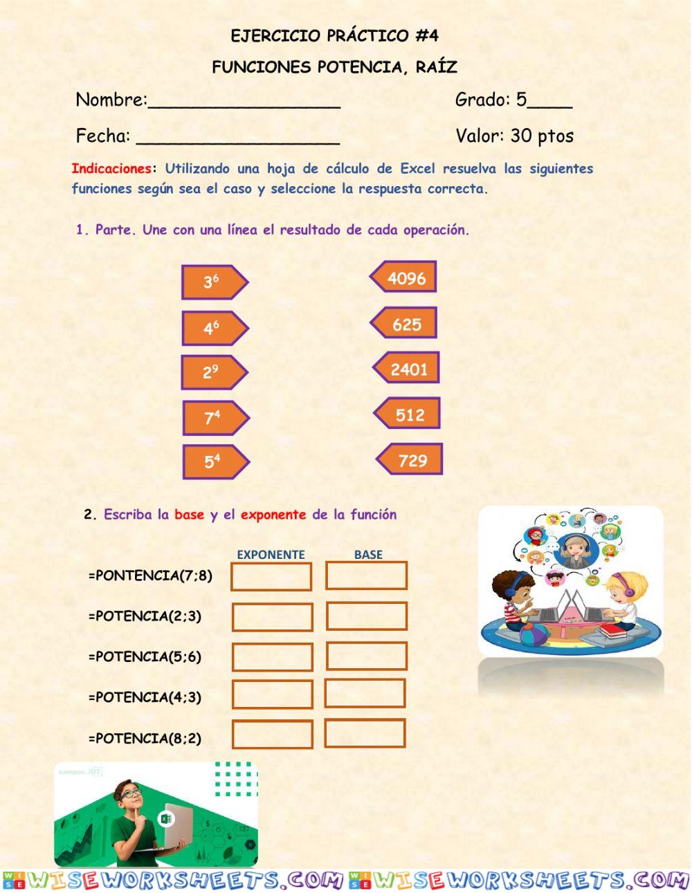 Ejercicio -4 Quinto grado