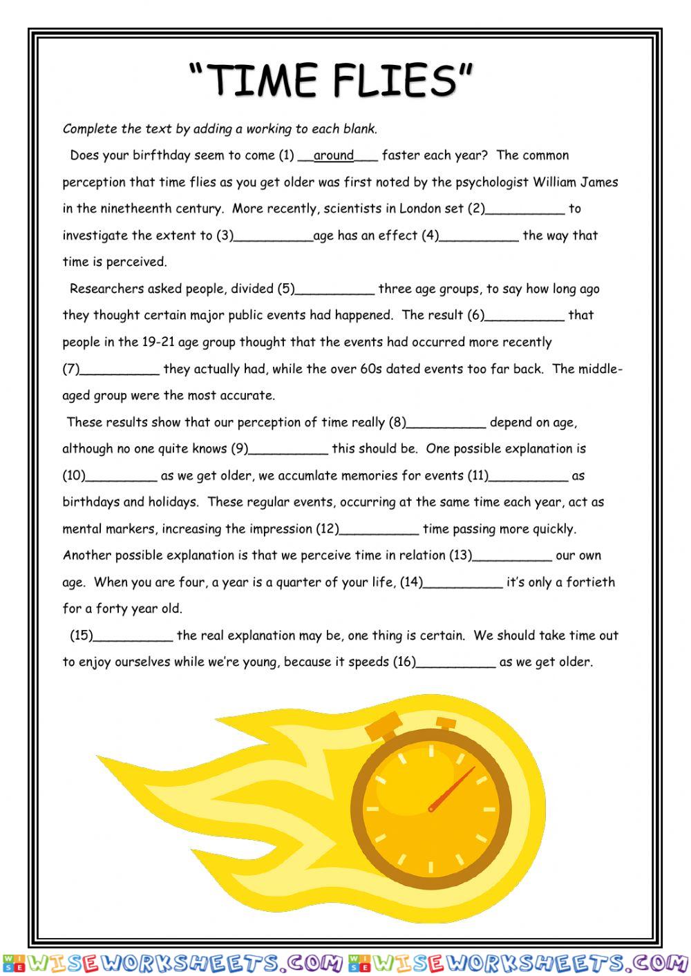 Time Flies Advanced Use of English