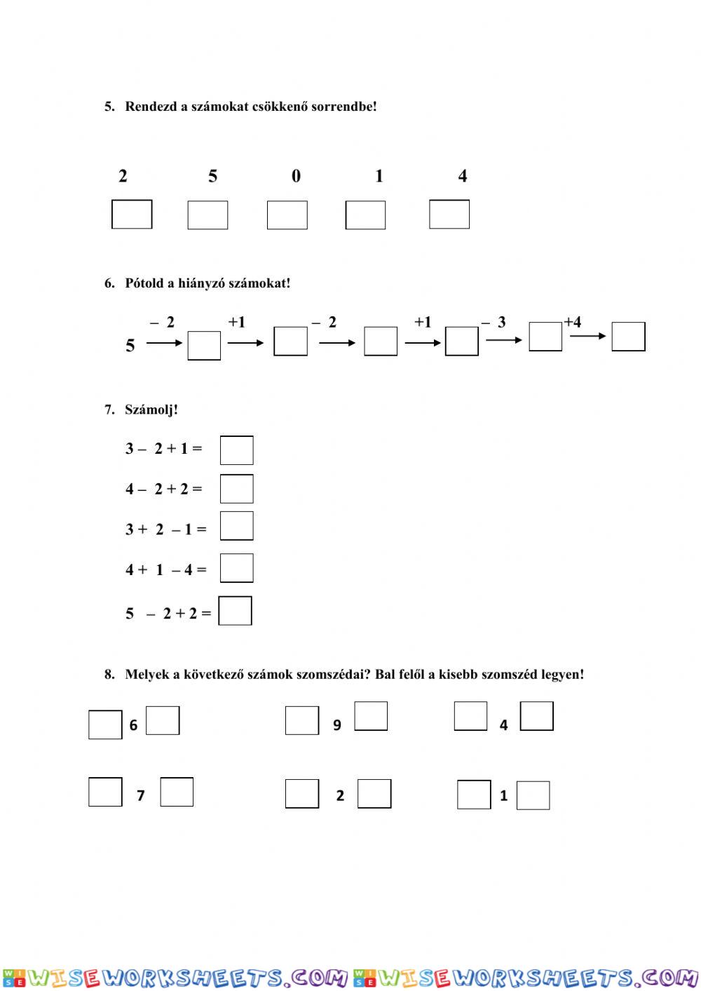 worksheet