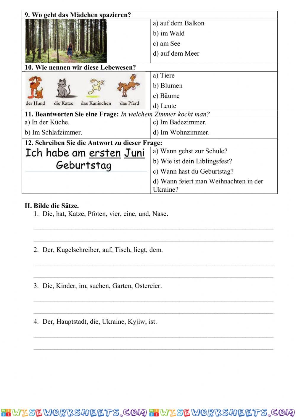 worksheet