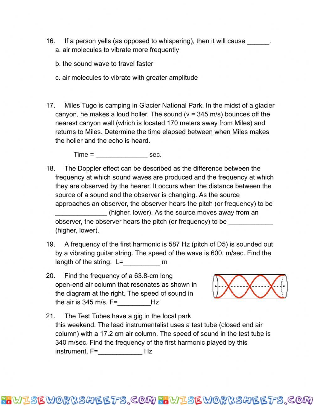 worksheet