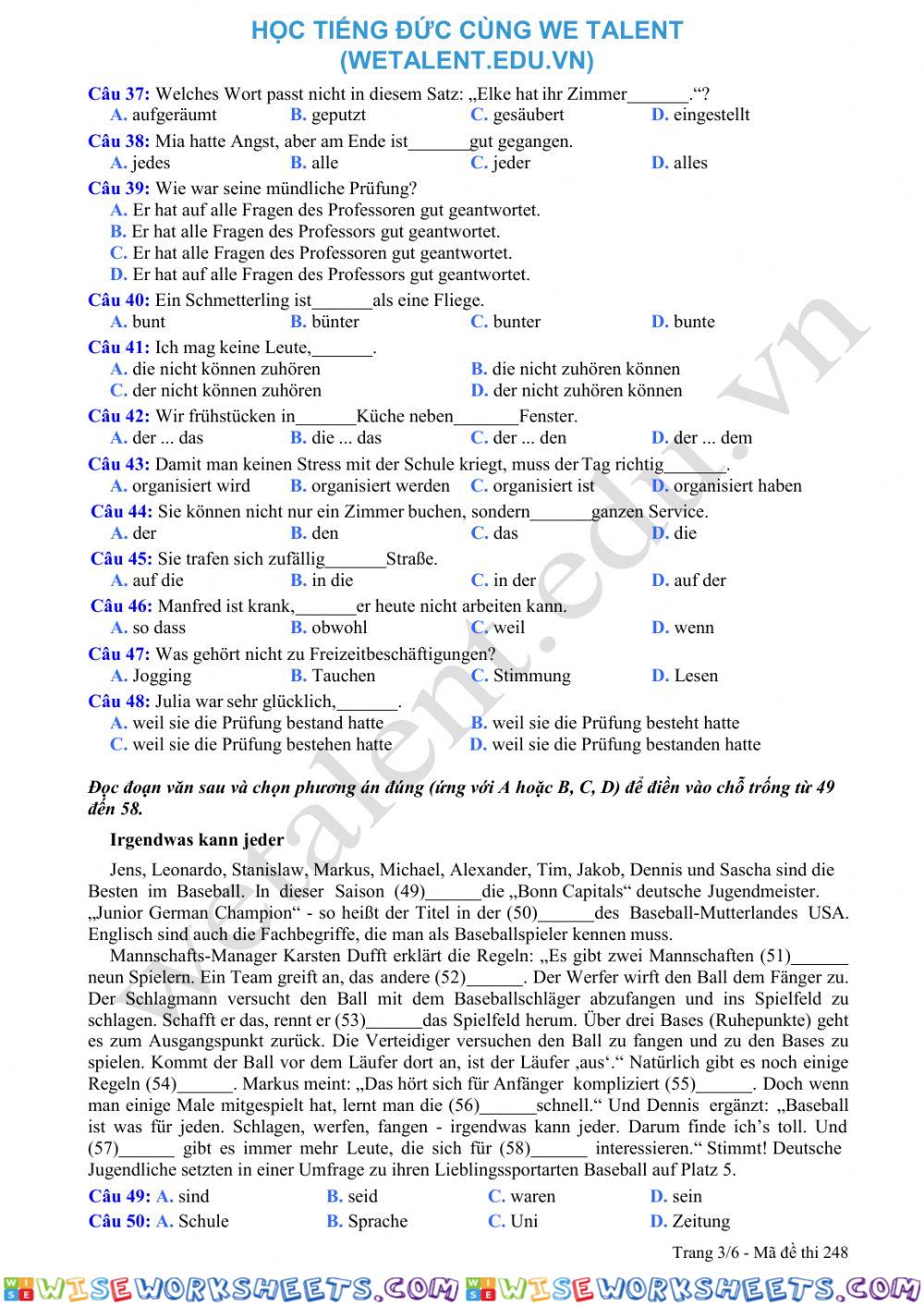 worksheet