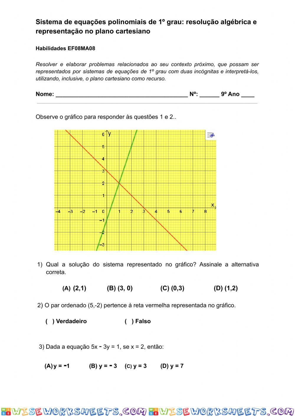 Sistemas de equações