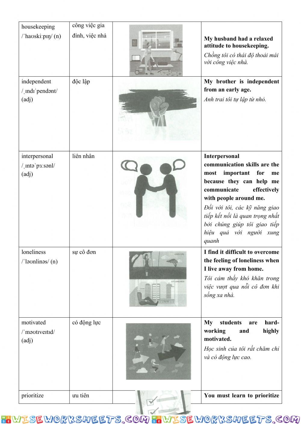 worksheet
