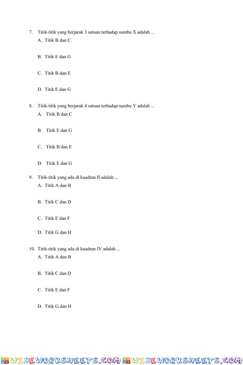 worksheet