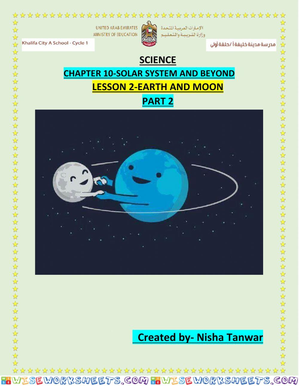 Chapter 10 lesson 2- EARTH AND MOON PART 2