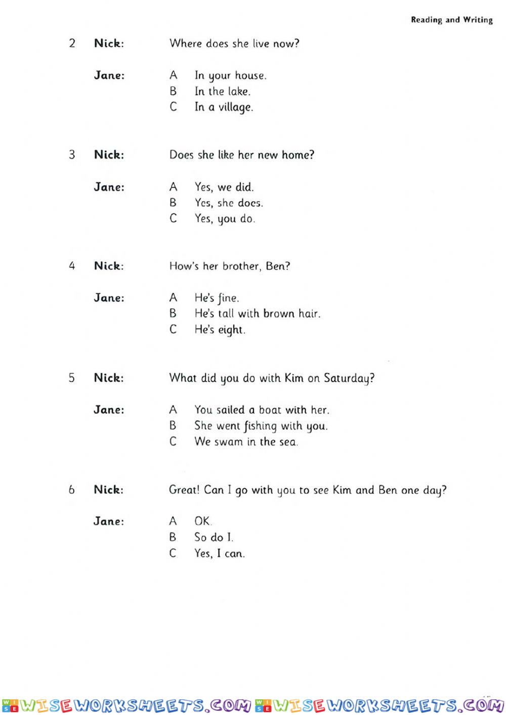 worksheet