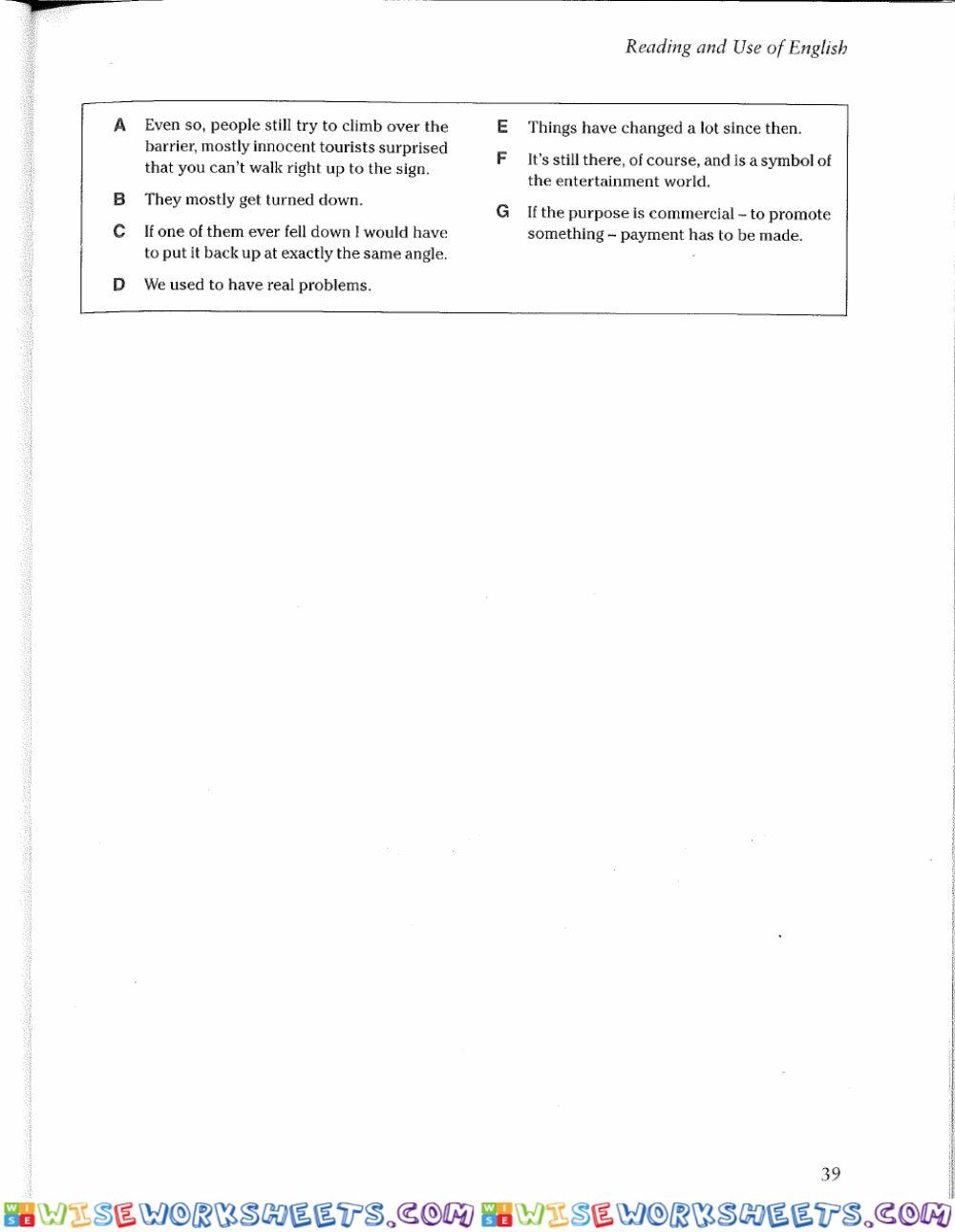 worksheet