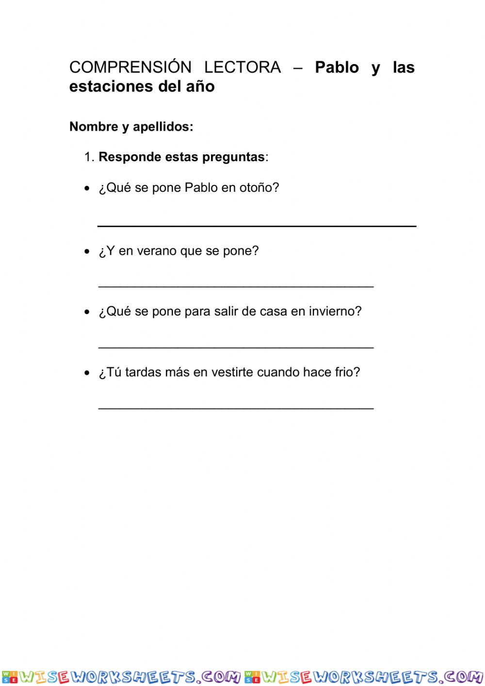 worksheet