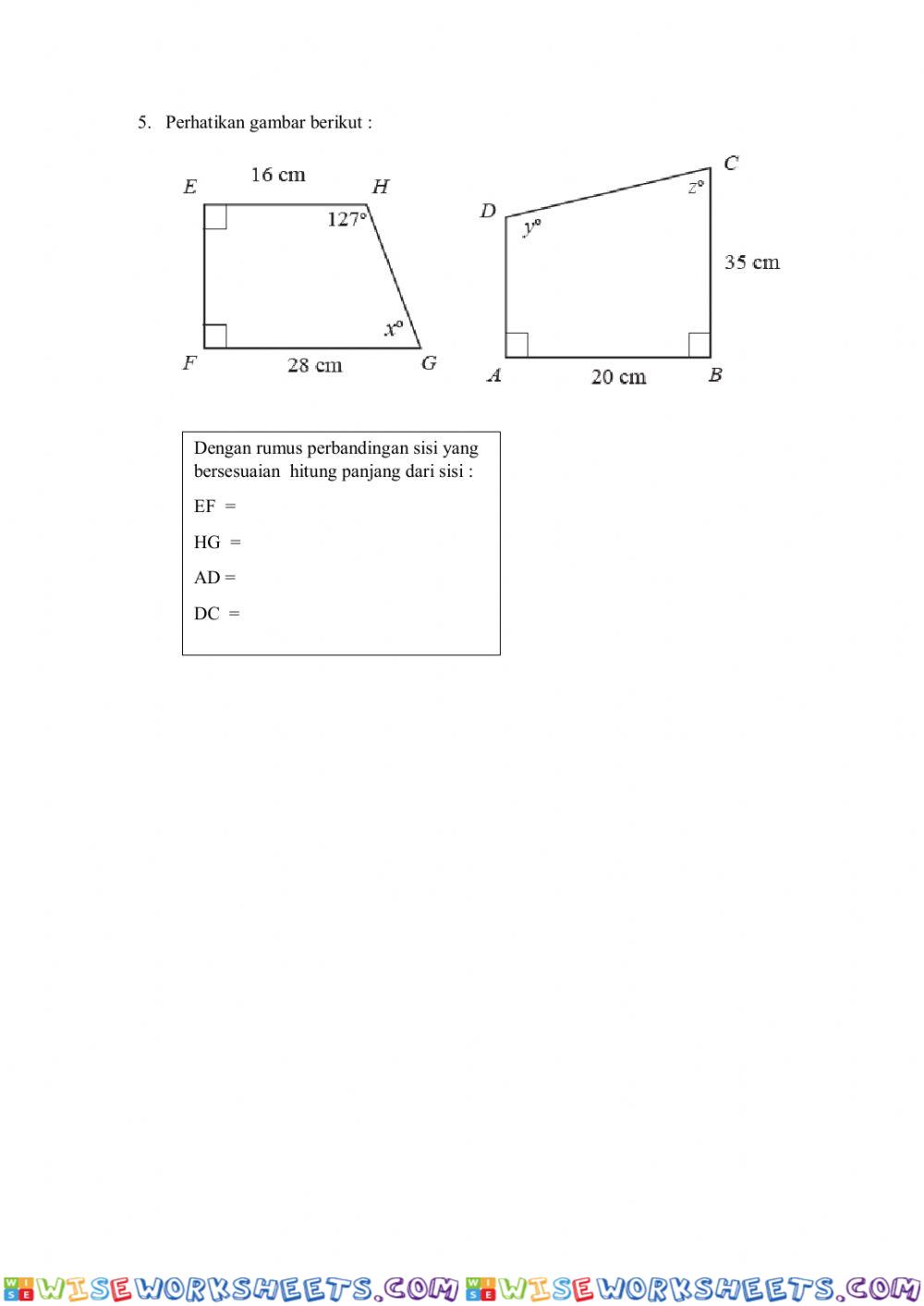 worksheet