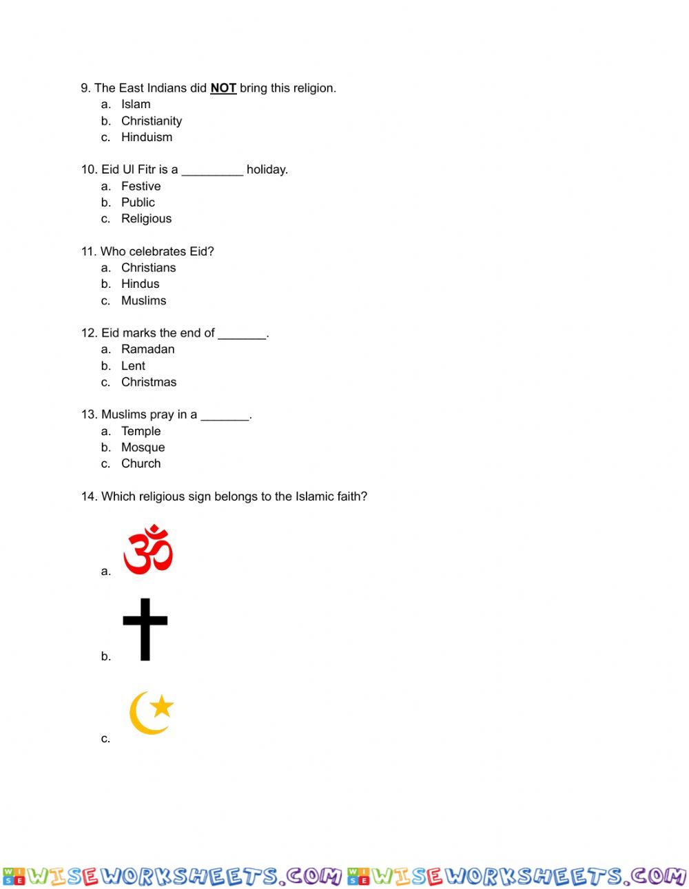 worksheet