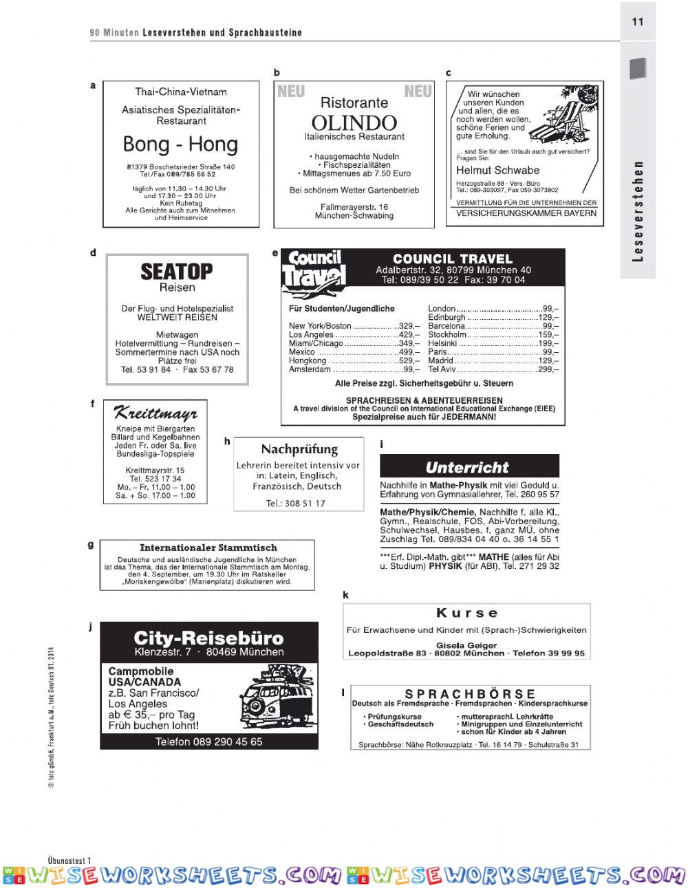 worksheet