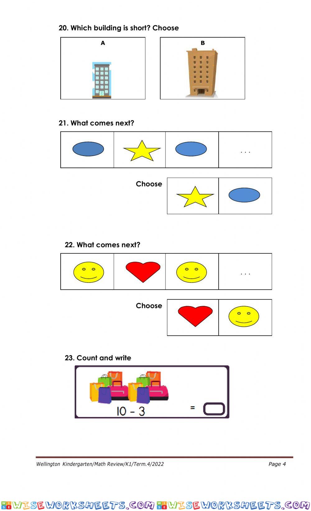 worksheet
