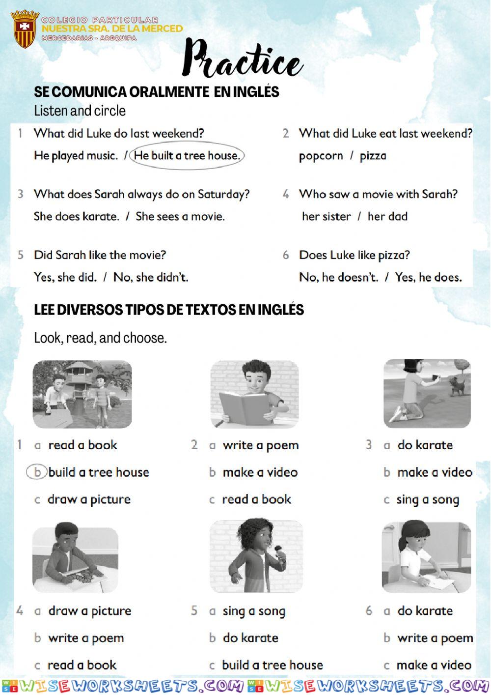 Past simple - irregular verbs NSM