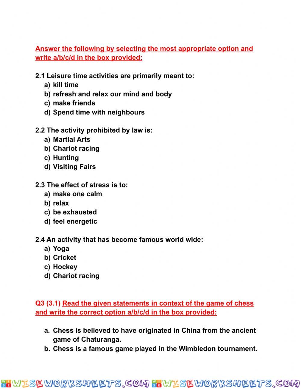 worksheet