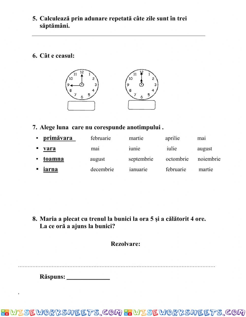 worksheet