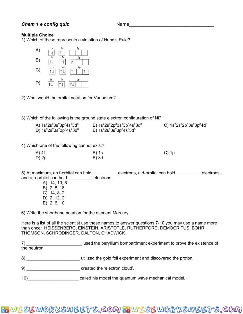 Mini quiz for review for unit 2 test