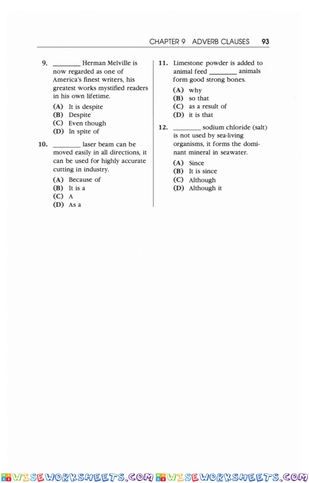 worksheet