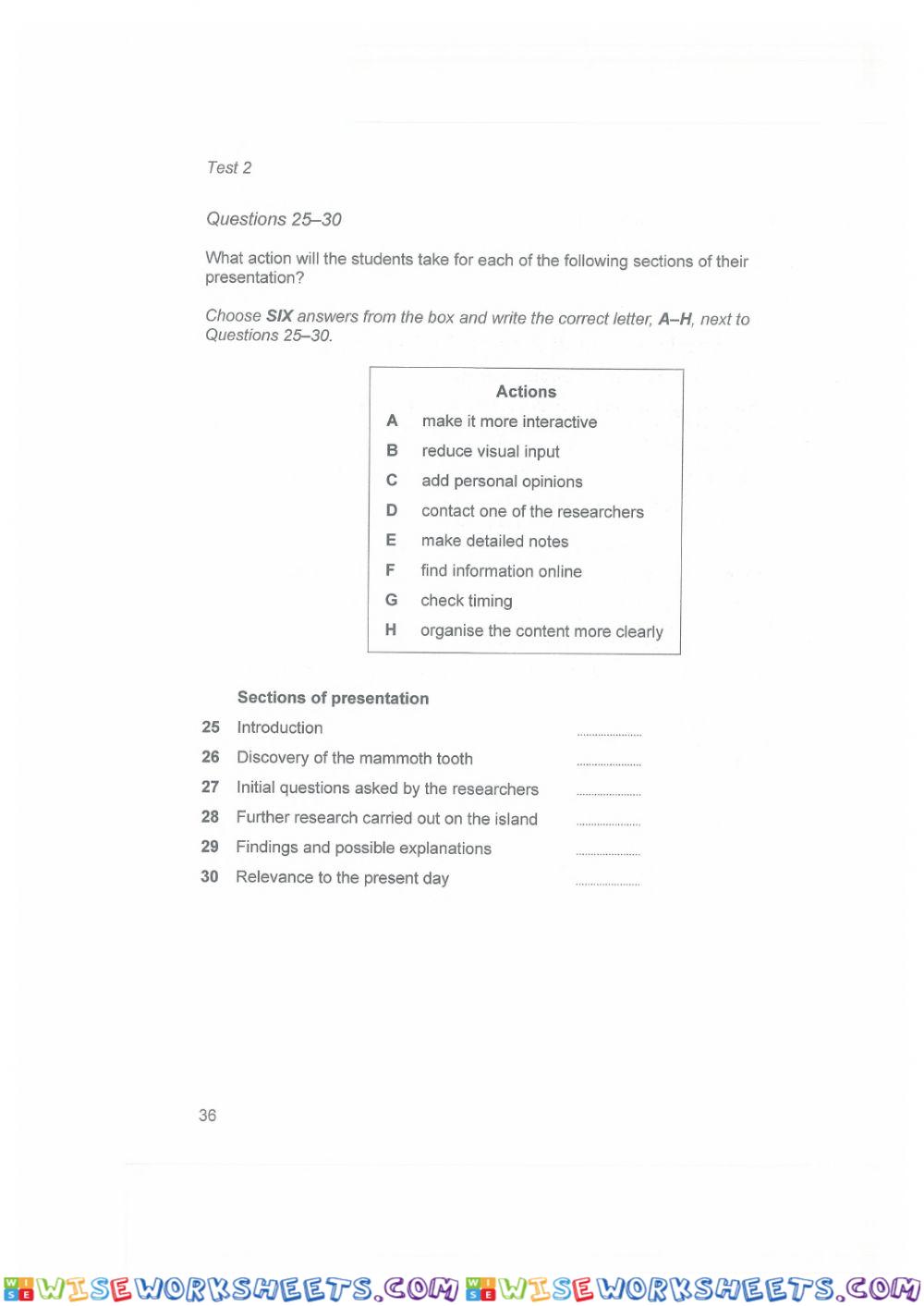 worksheet