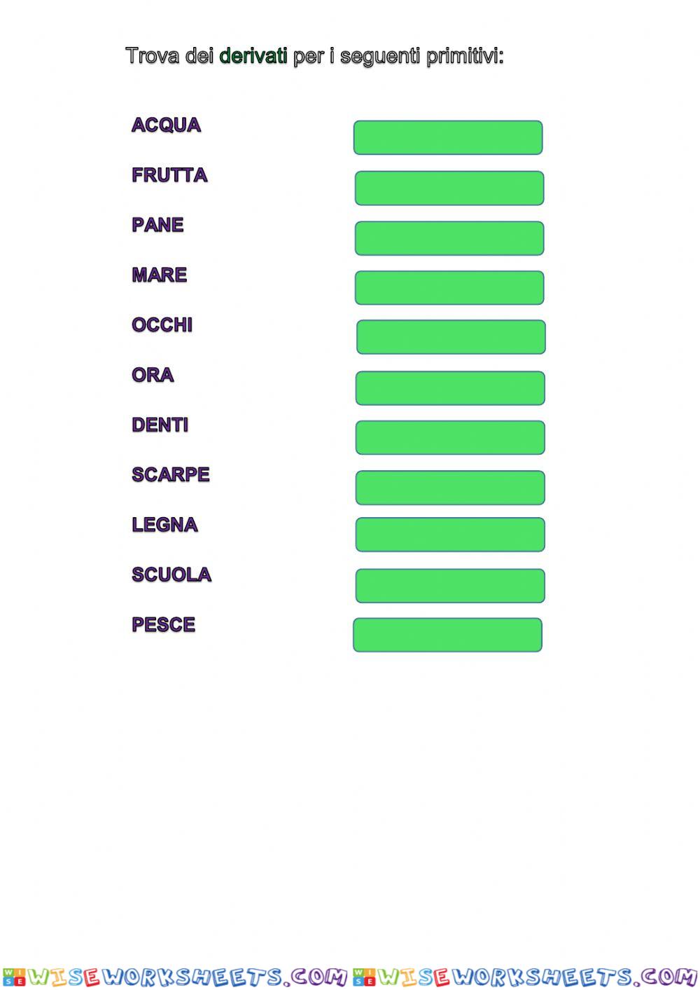 worksheet
