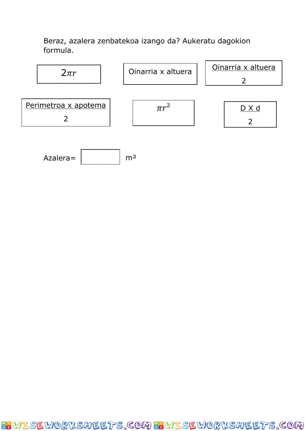 worksheet