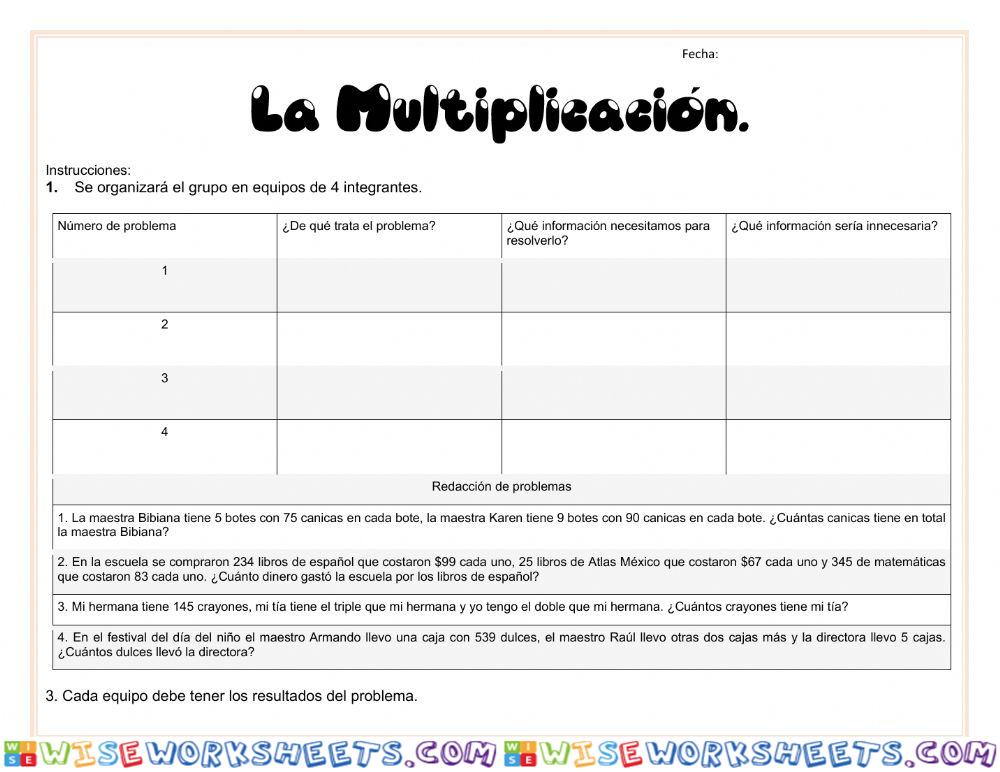 La Multiplicación