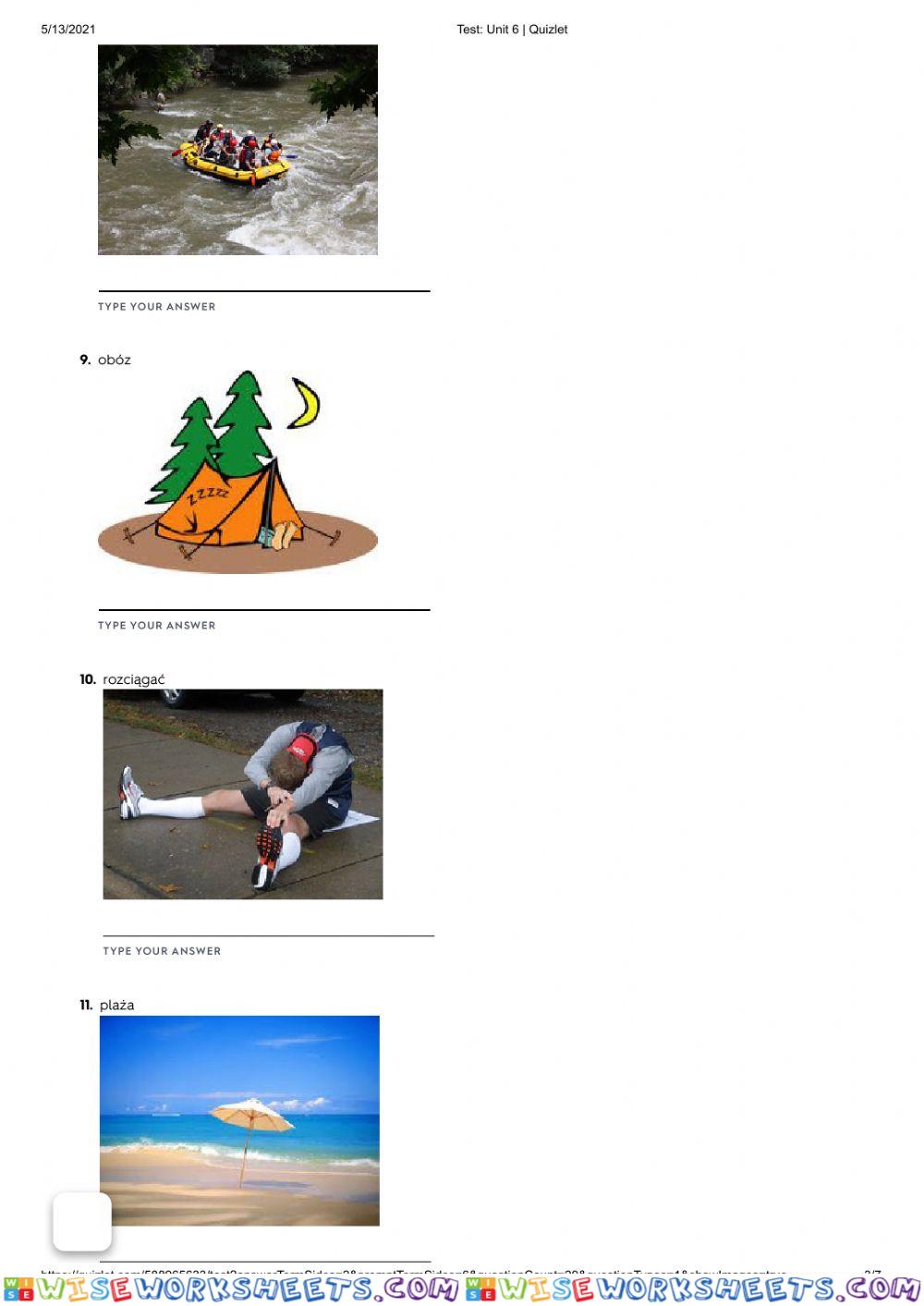 worksheet