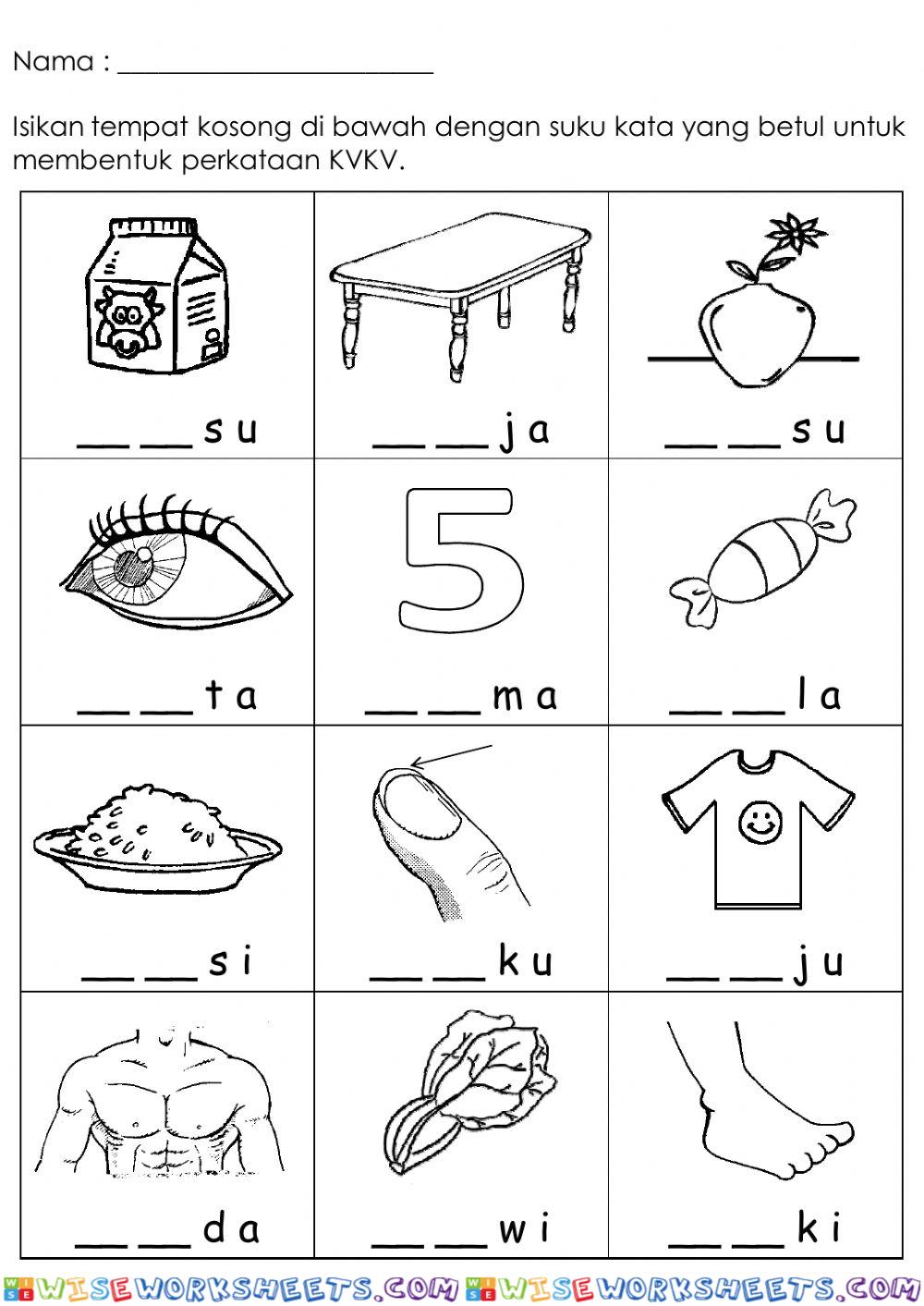 worksheet