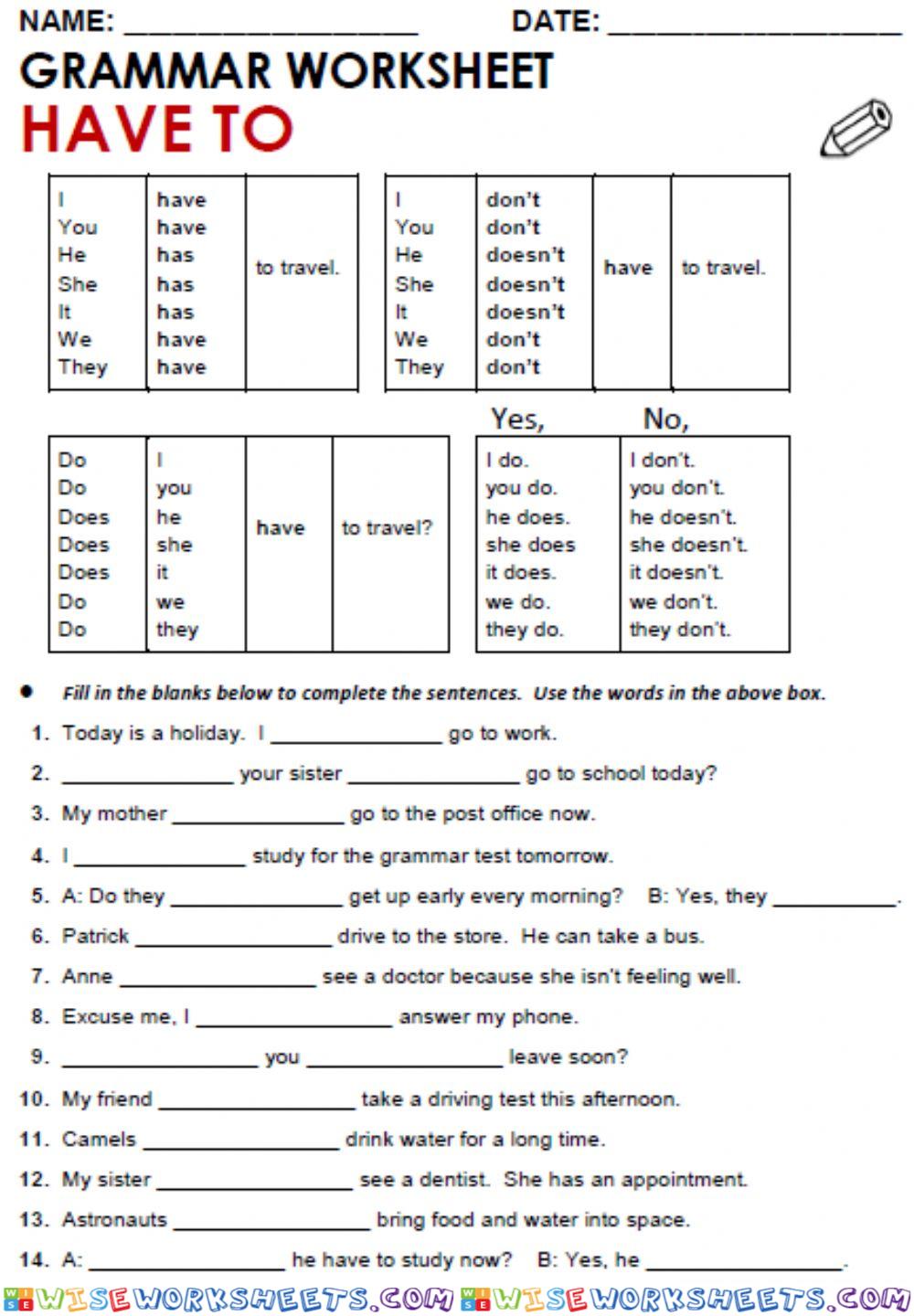 worksheet