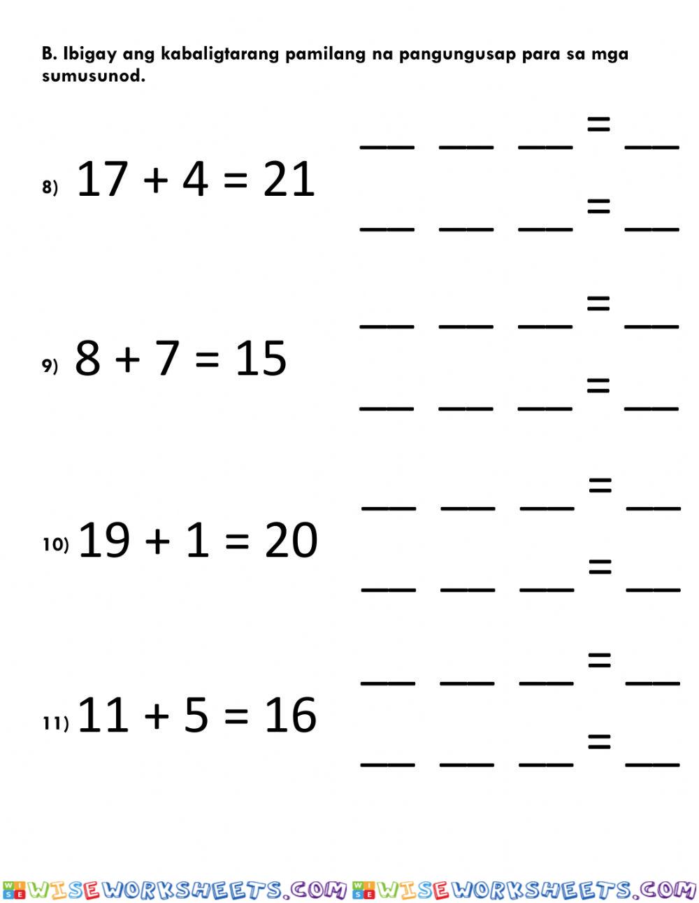 worksheet