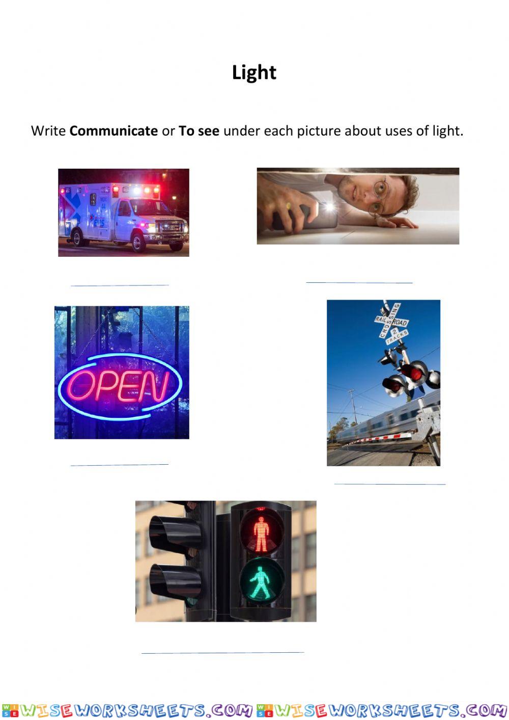 Uses of light