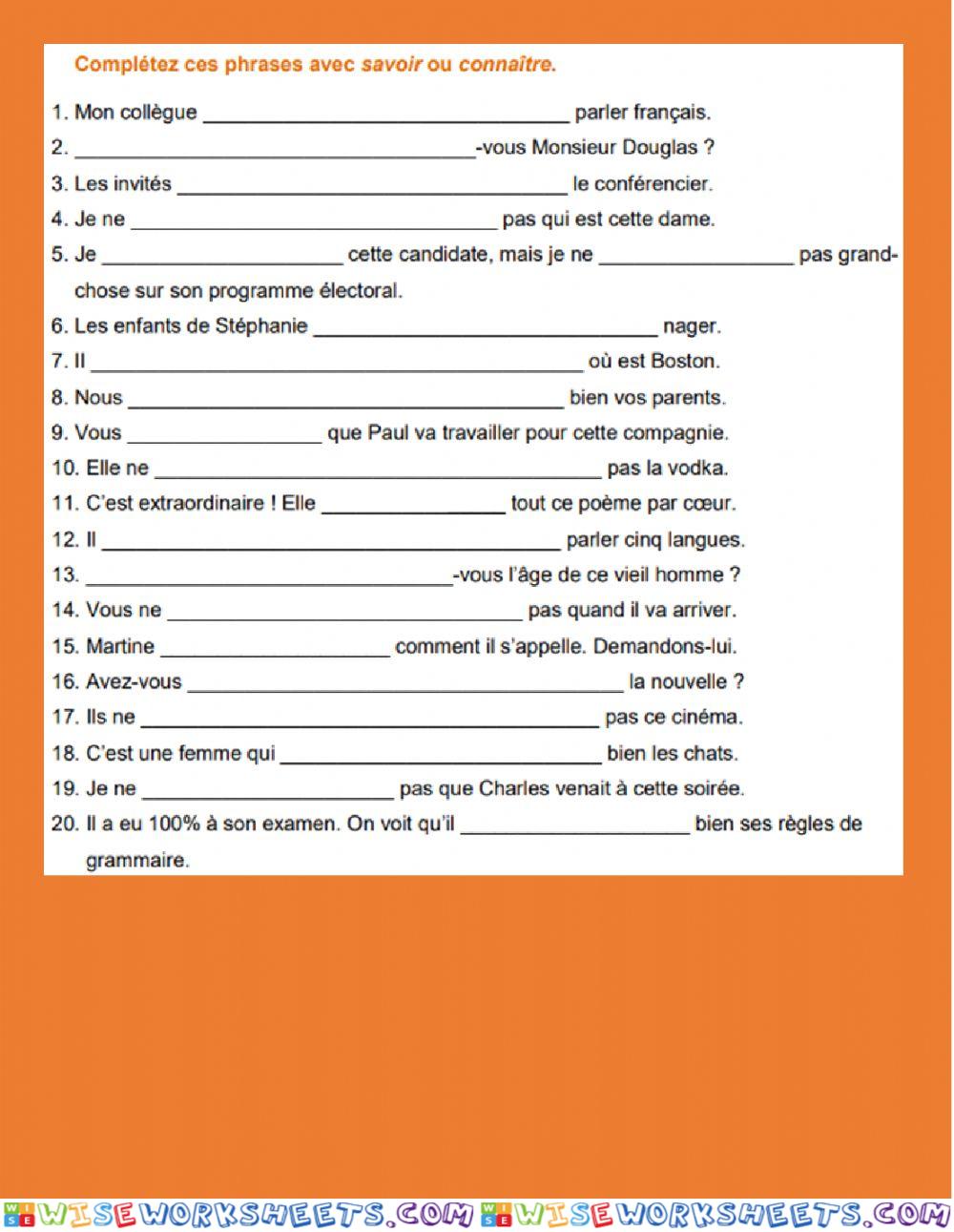 worksheet