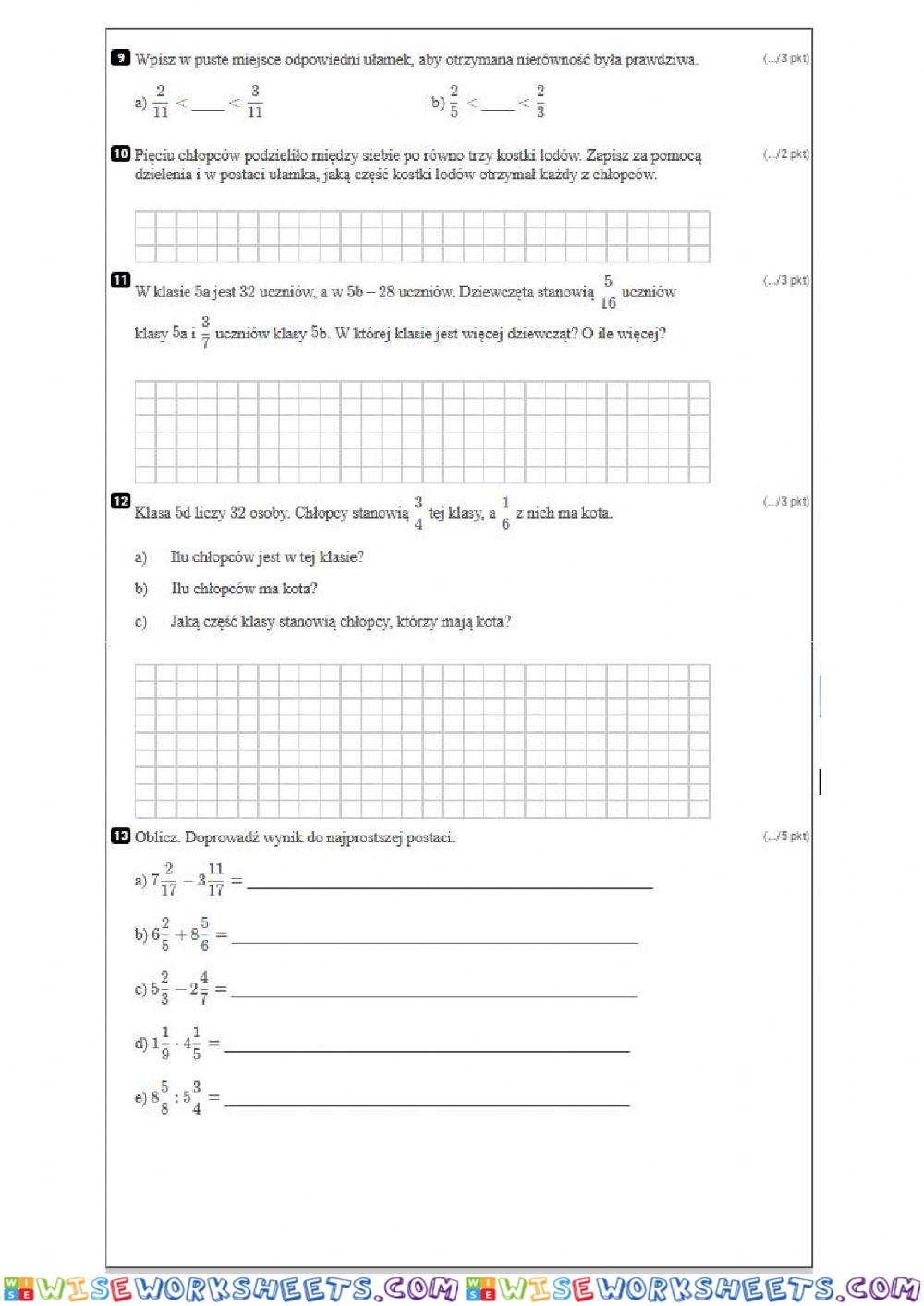 worksheet