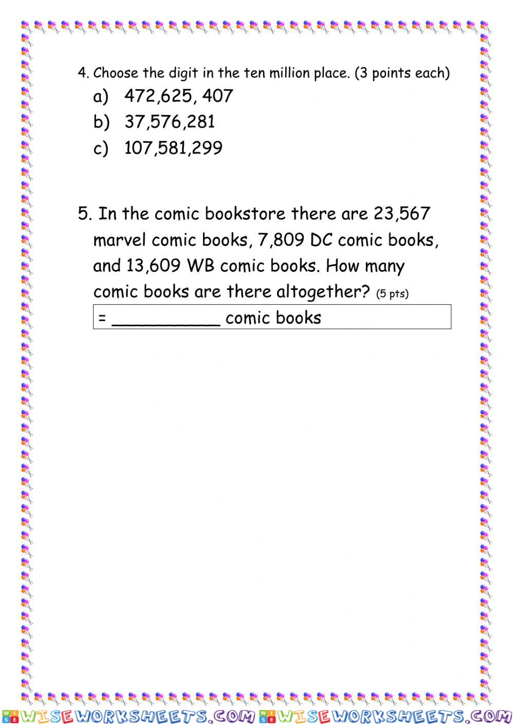 worksheet